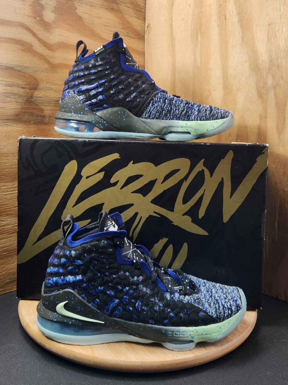 Nike Lebron 17 Constellations Womens Blue Basketball Shoes Sneakers